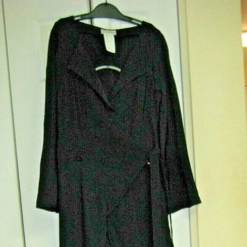 ❤️THIERRY MUGLER Couture Black Wrap Runway Wide Leg JumpSuit Romper Pants… - Picture 11 of 16